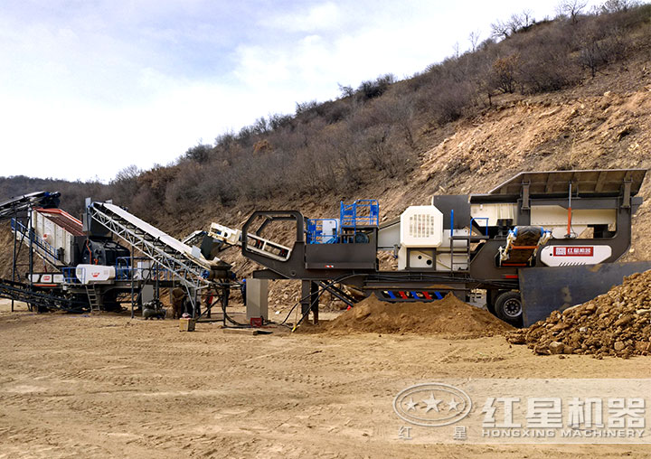 輪胎式車(chē)載流動(dòng)石子、粉碎機(jī)