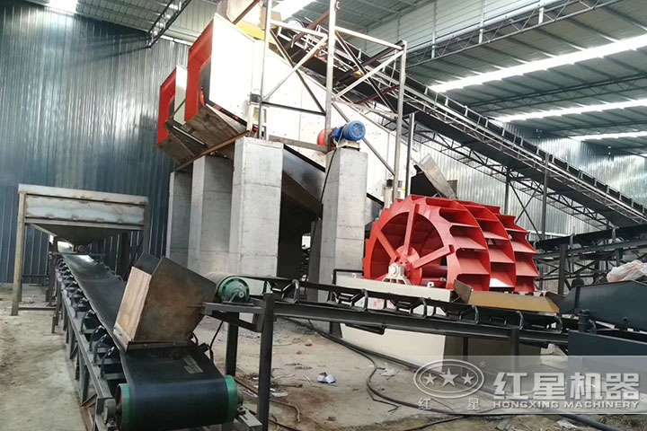 洗砂機、輸送機